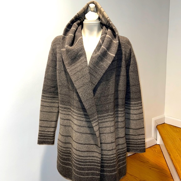 VINCE WOOL/ALPACA SWEATER COAT / CARDIGAN - Picture 2 of 9